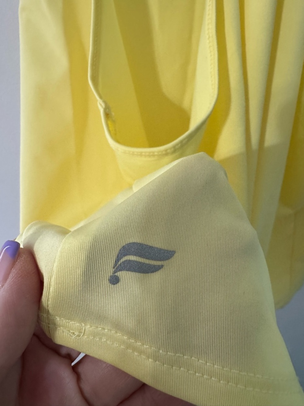 Fabletics Light Yellow Racerback Tank - Picture 5 of 5